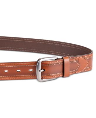 Men's Stitched Leather Belt
