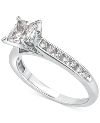 Diamond Princess-Cut Channel-Set Bridal Set (1-1/2 ct. t.w.) in 14k White Gold