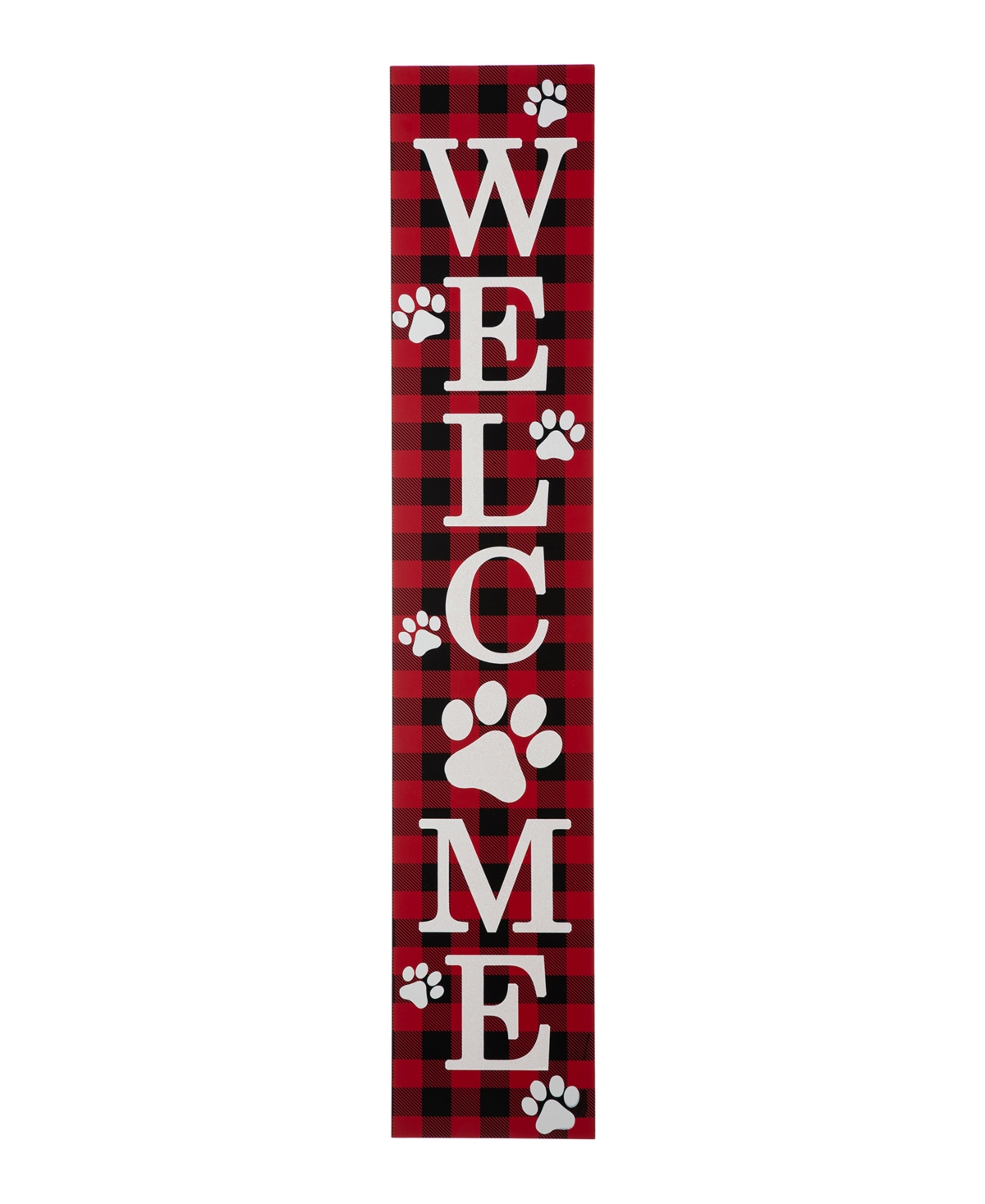 Glitzhome Wooden Plaid Pet 