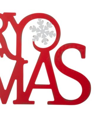 Metal Merry Christmas Wall Decor, 24"