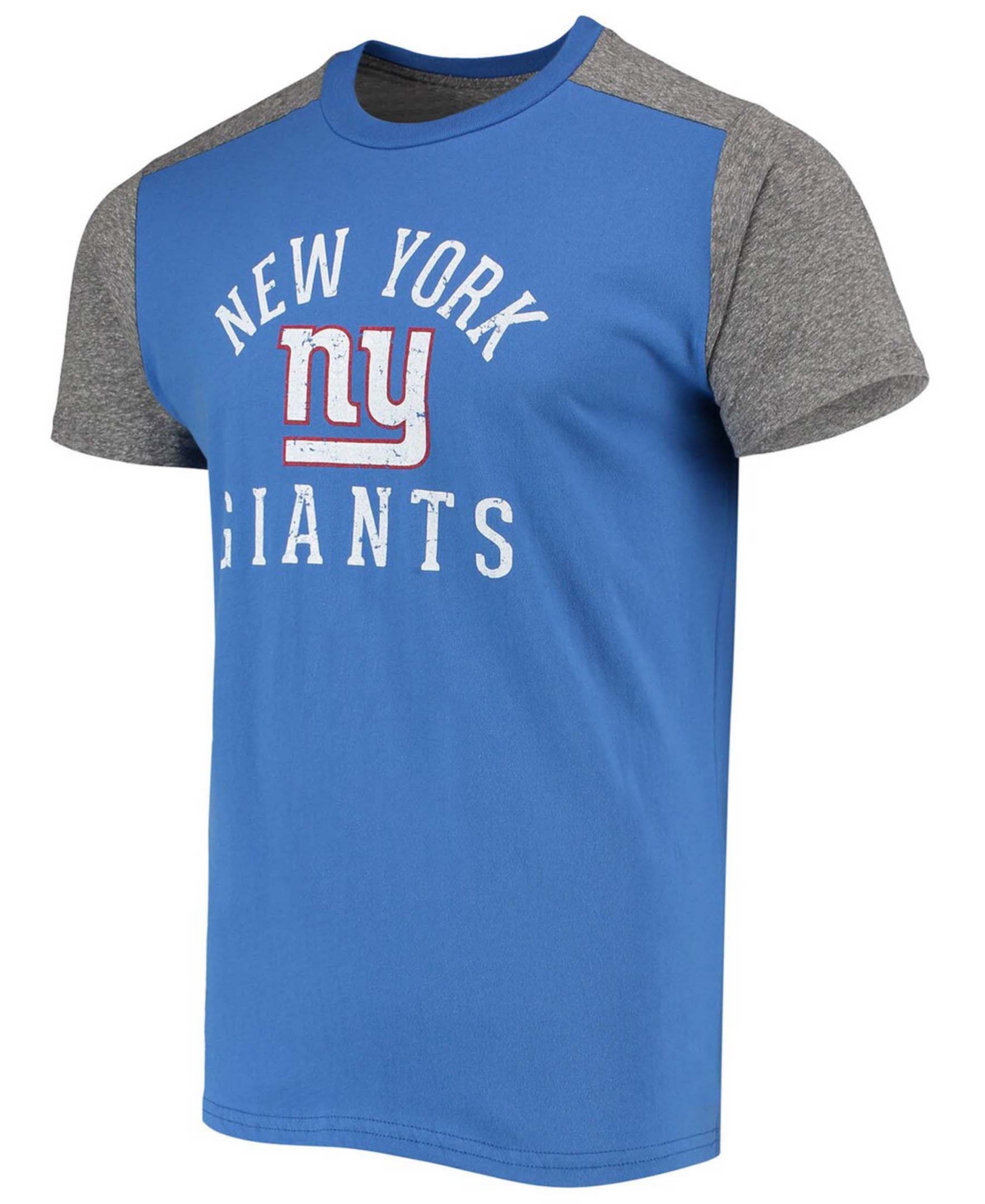 Shop Majestic Men's Royal, Gray New York Giants Field Goal Slub T-shirt In Royal Blue,gray