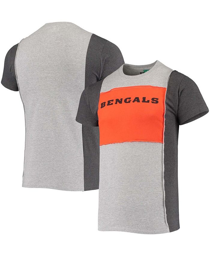 Men's Refried Apparel Heathered Gray Cincinnati Bengals Split T-Shirt