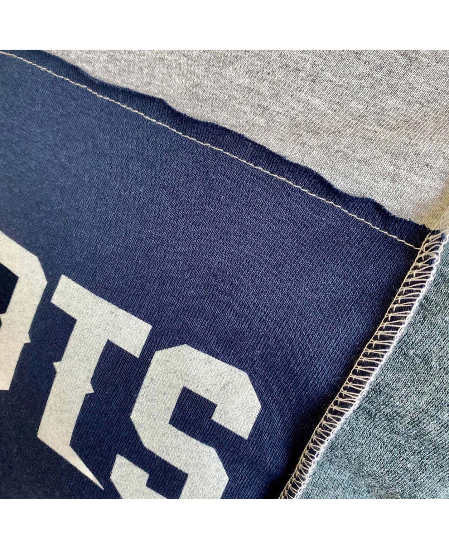 Мужская футболка Refried Apparel Heathered Gray New England Patriots Split — фото 3