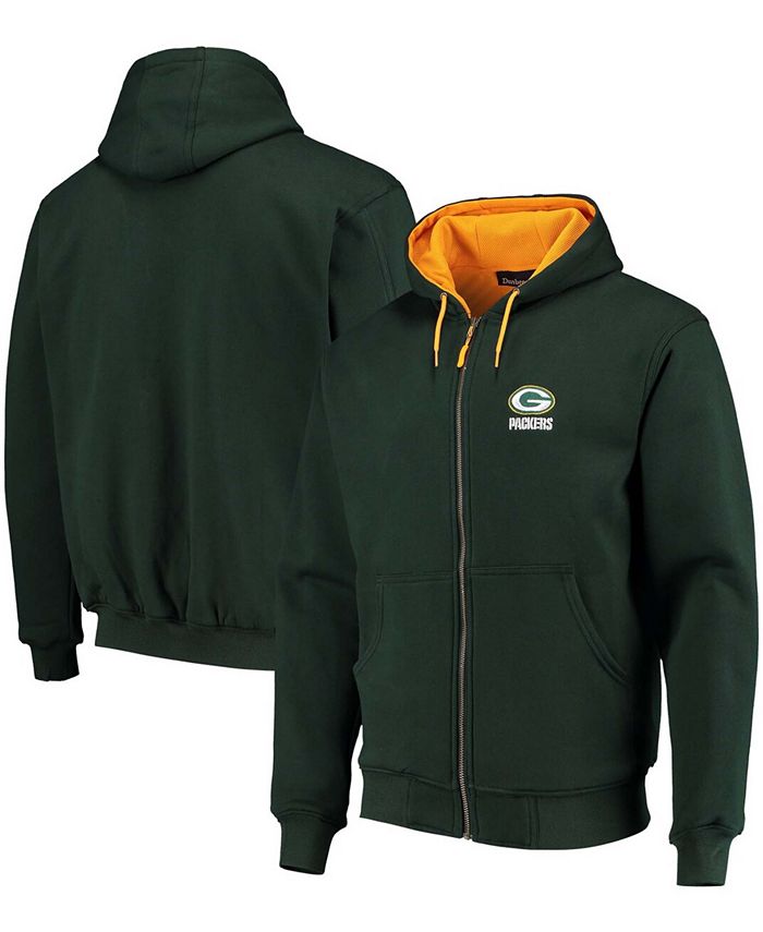 Dunbrooke Green Bay Packers Craftsman Thermal Lined Full-Zip Hoodie - Size Small