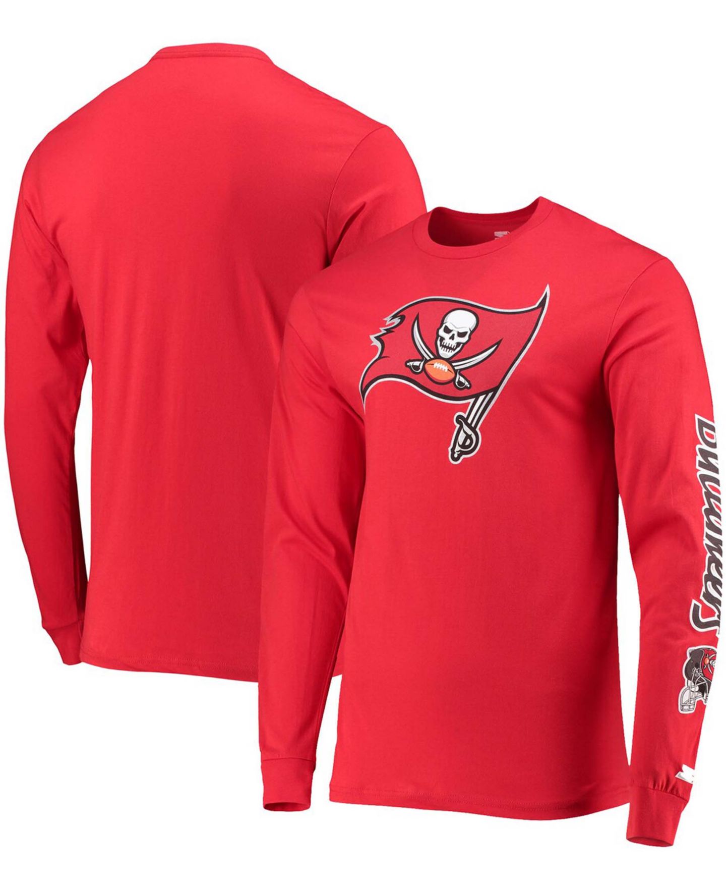 Мужская футболка Starter Red Tampa Bay Buccaneers Halftime Long Sleeve — фото 1