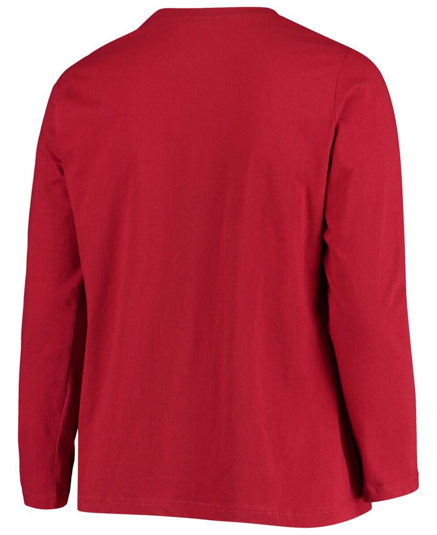 Женская футболка Fanatics Plus Size Cardinal Arizona Cardinals Primary Logo Long Sleeve — фото 2
