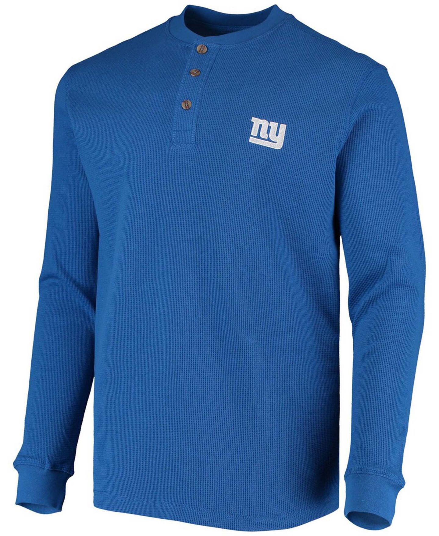 Мужская футболка Dunbrooke Royal New York Giants Maverick Thermal Henley Long Sleeve — фото 4
