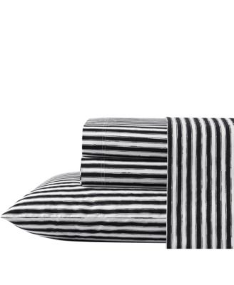 Printed Cotton Percale 3-Pc. Sheet Set, Twin