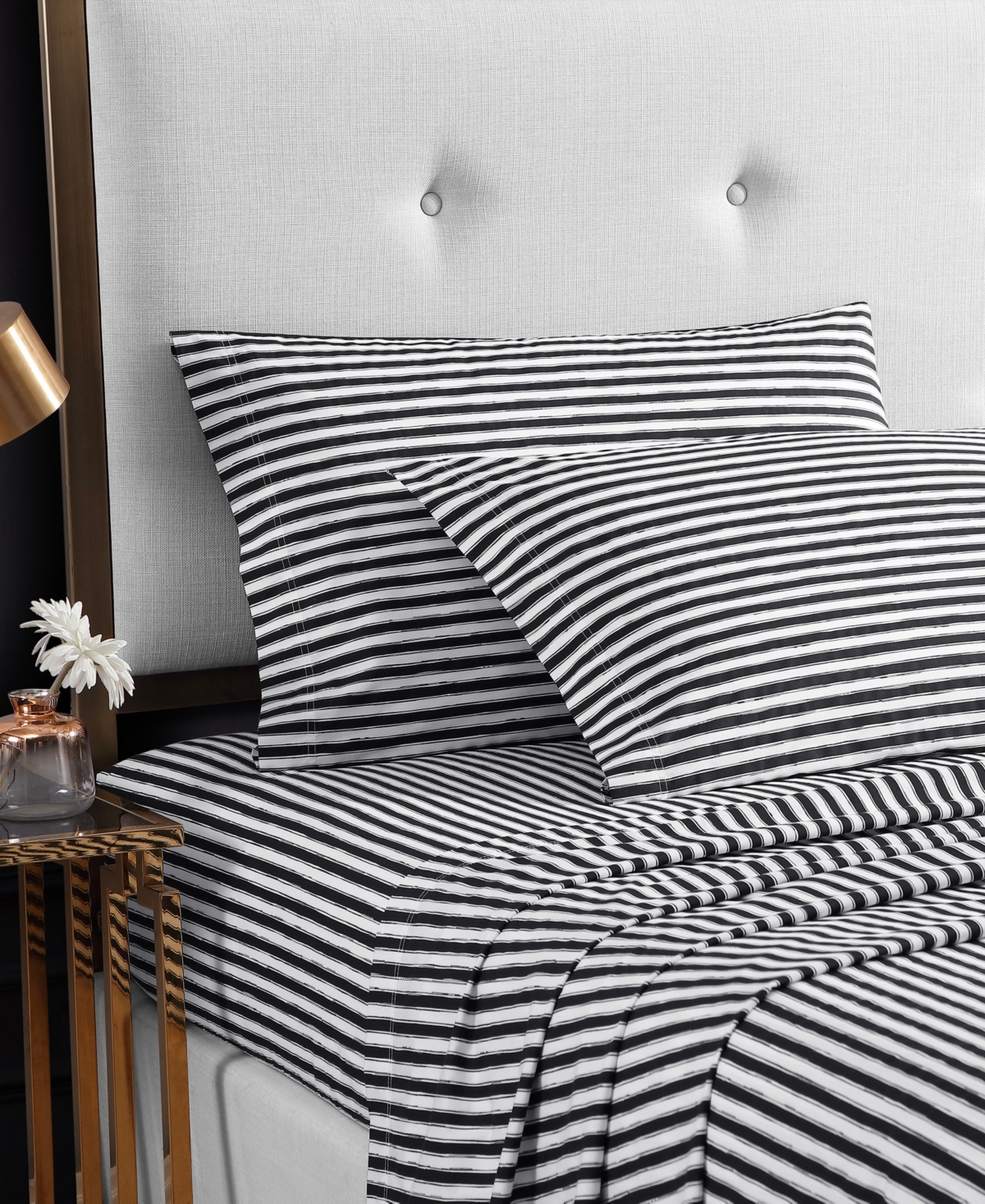 BETSEY JOHNSON PRINTED COTTON PERCALE 3-PC. SHEET SET, TWIN 