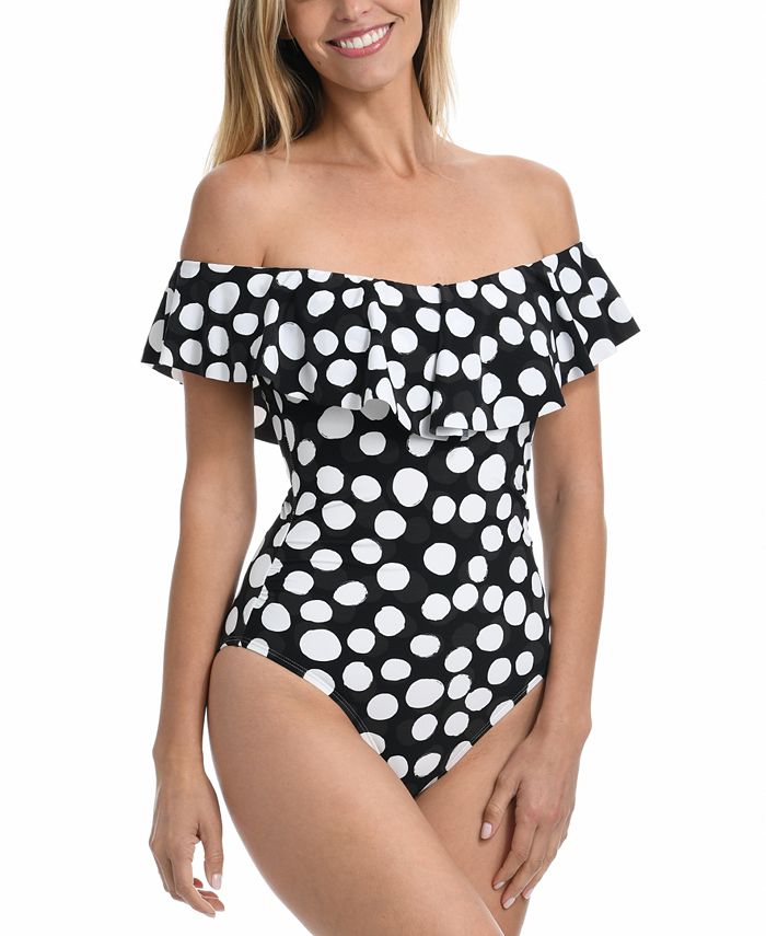 La Blanca Island Goddess Off The Shoulder One Piece Swimsuit Macy s