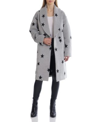 Avec Les Filles Star Print Double Face Oversized Coat Macy s