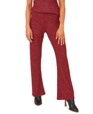Vince Camuto - Ribbed Metallic-Threaded Pants