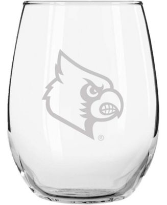 Louisville Cardinals wine glasses