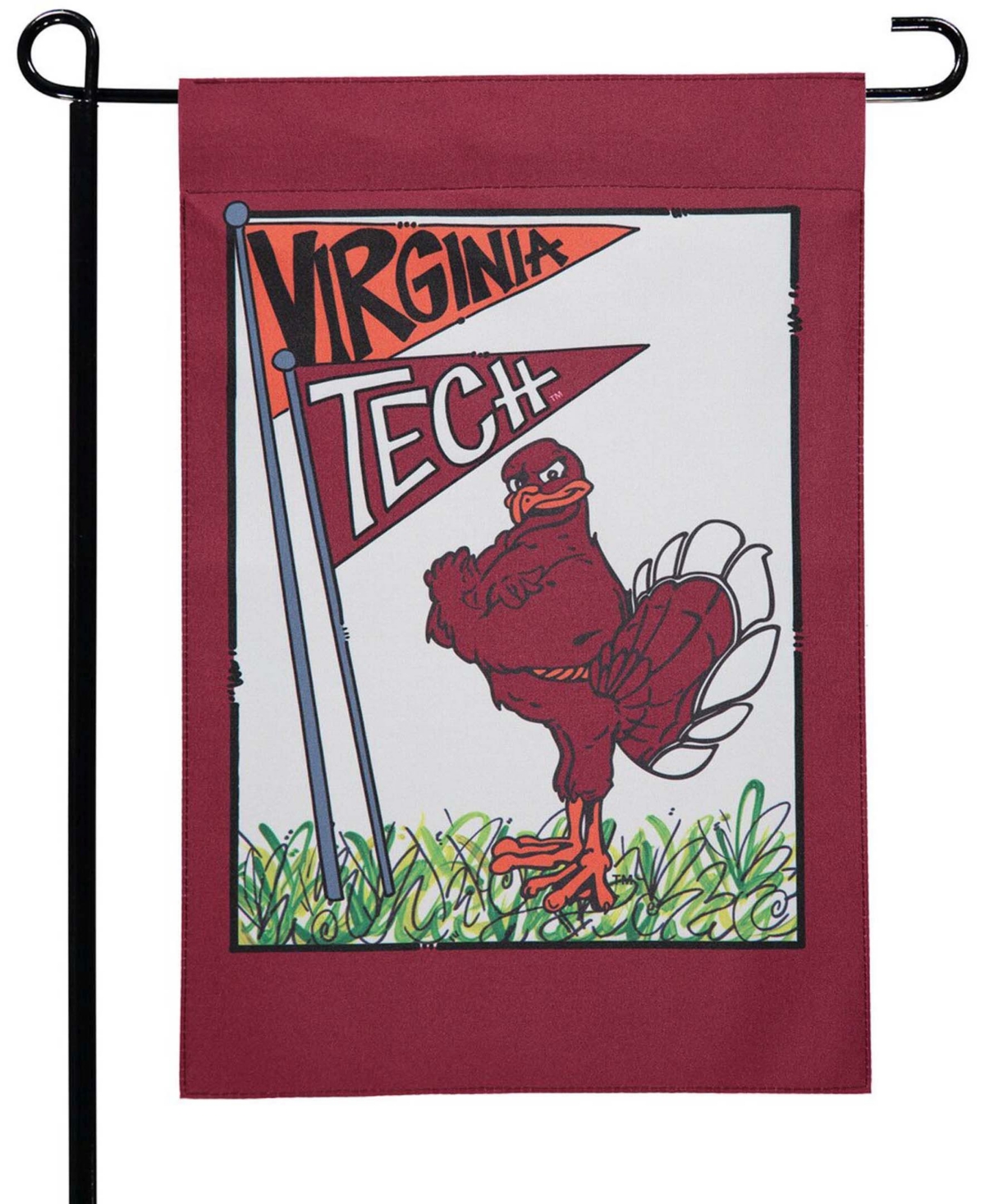 Multi Virginia Tech Hokies 12" x 18" Mascot Double-Sided Garden Flag - Multi