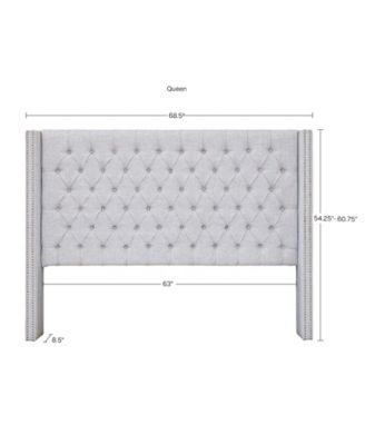 Amelia Fabric Tufted Queen Headboard