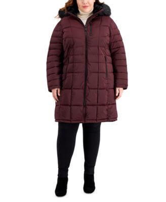 plus size calvin klein puffer coat