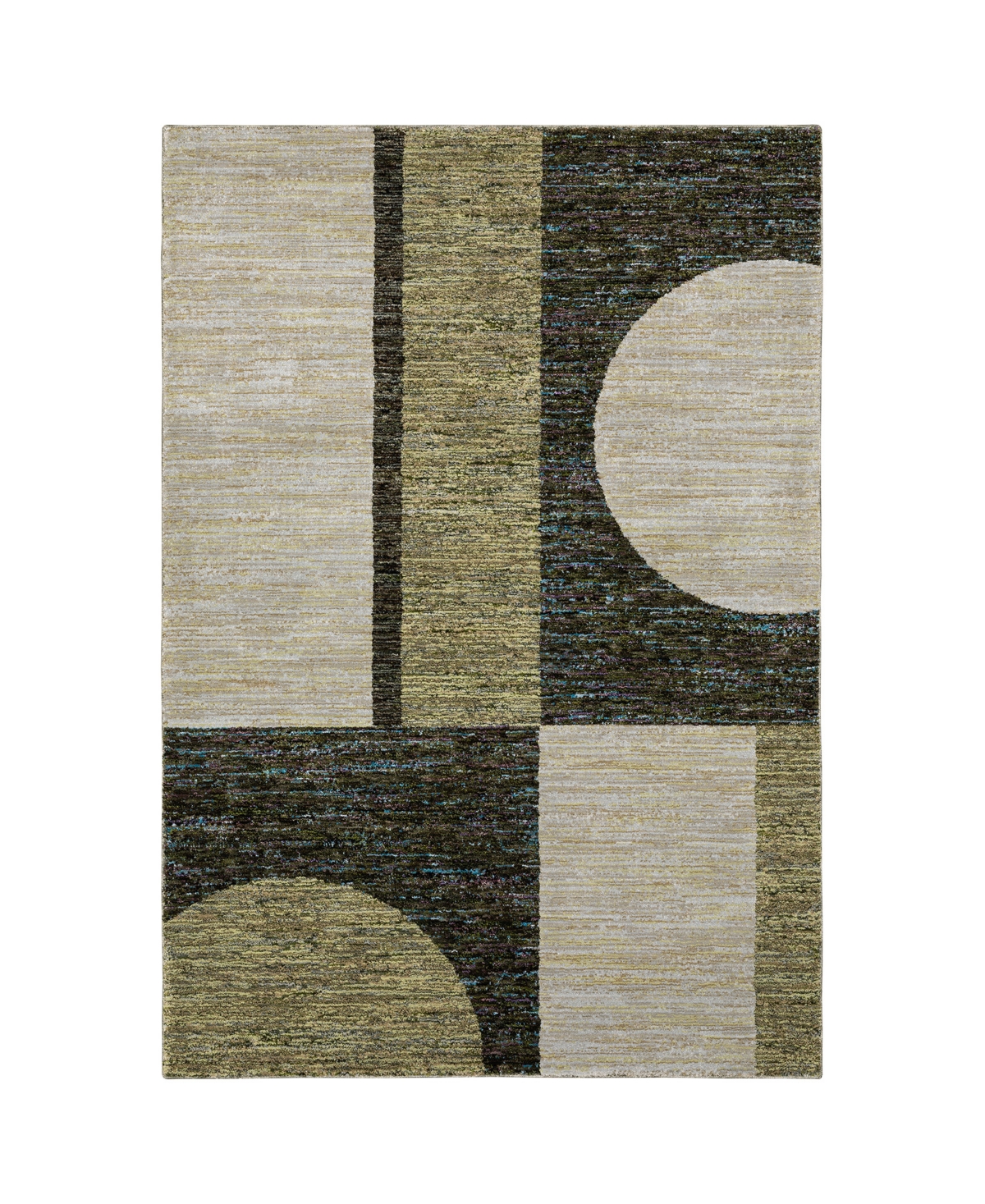 Jhb Design Deco PZZ05 7'10in x 10'10in Area Rug - Green