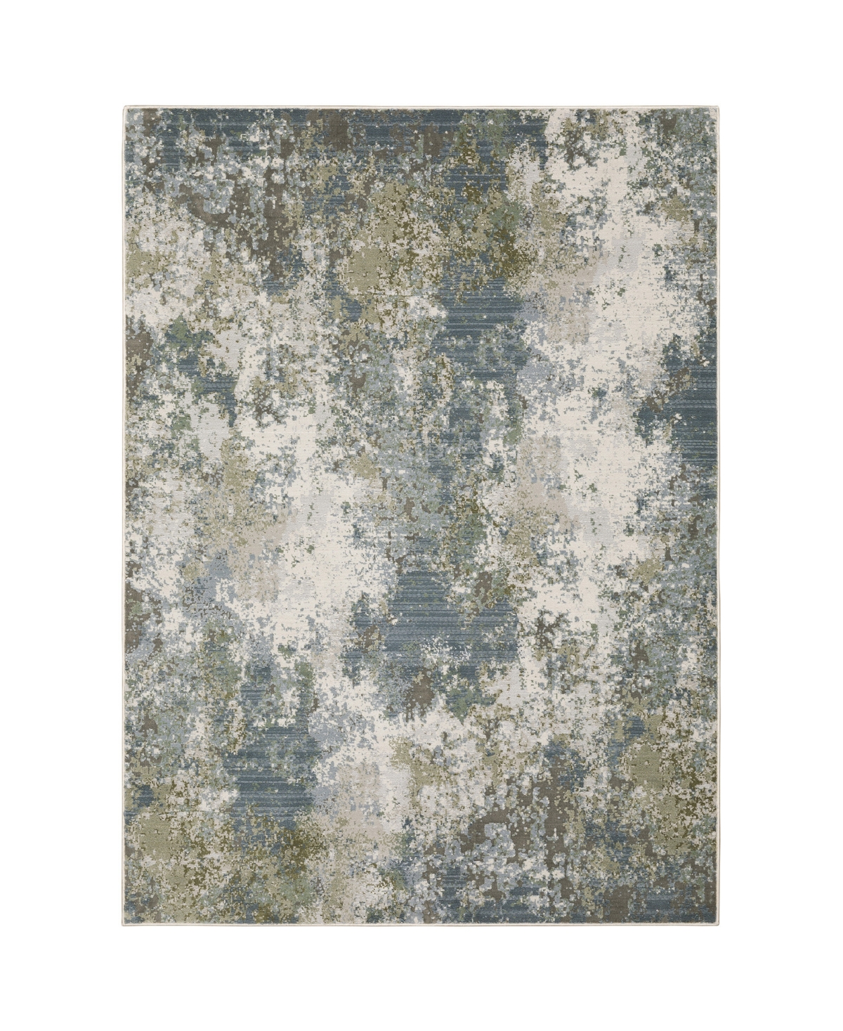 Jhb Design Convoy CON5090 6'7in x 9'6in Area Rug - Blue