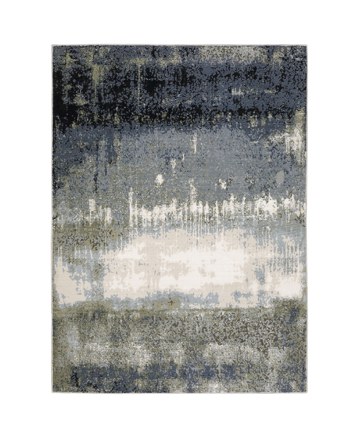 Jhb Design Convoy CON557 9'10in x 12'10in Area Rug - Blue
