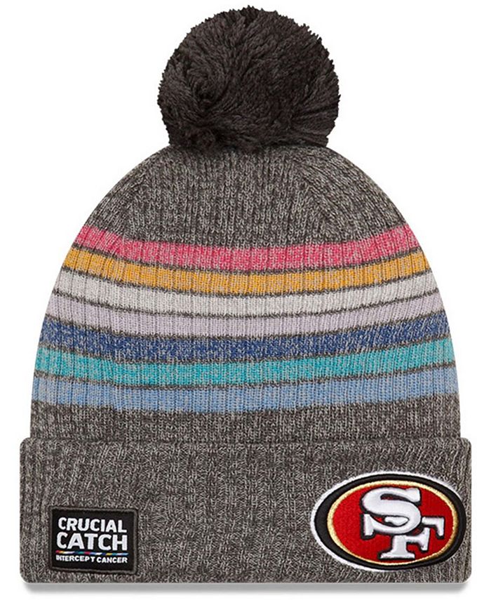 New Era Women's San Francisco 49ers 2021 Crucial Catch Pom Knit Hat - Macy's