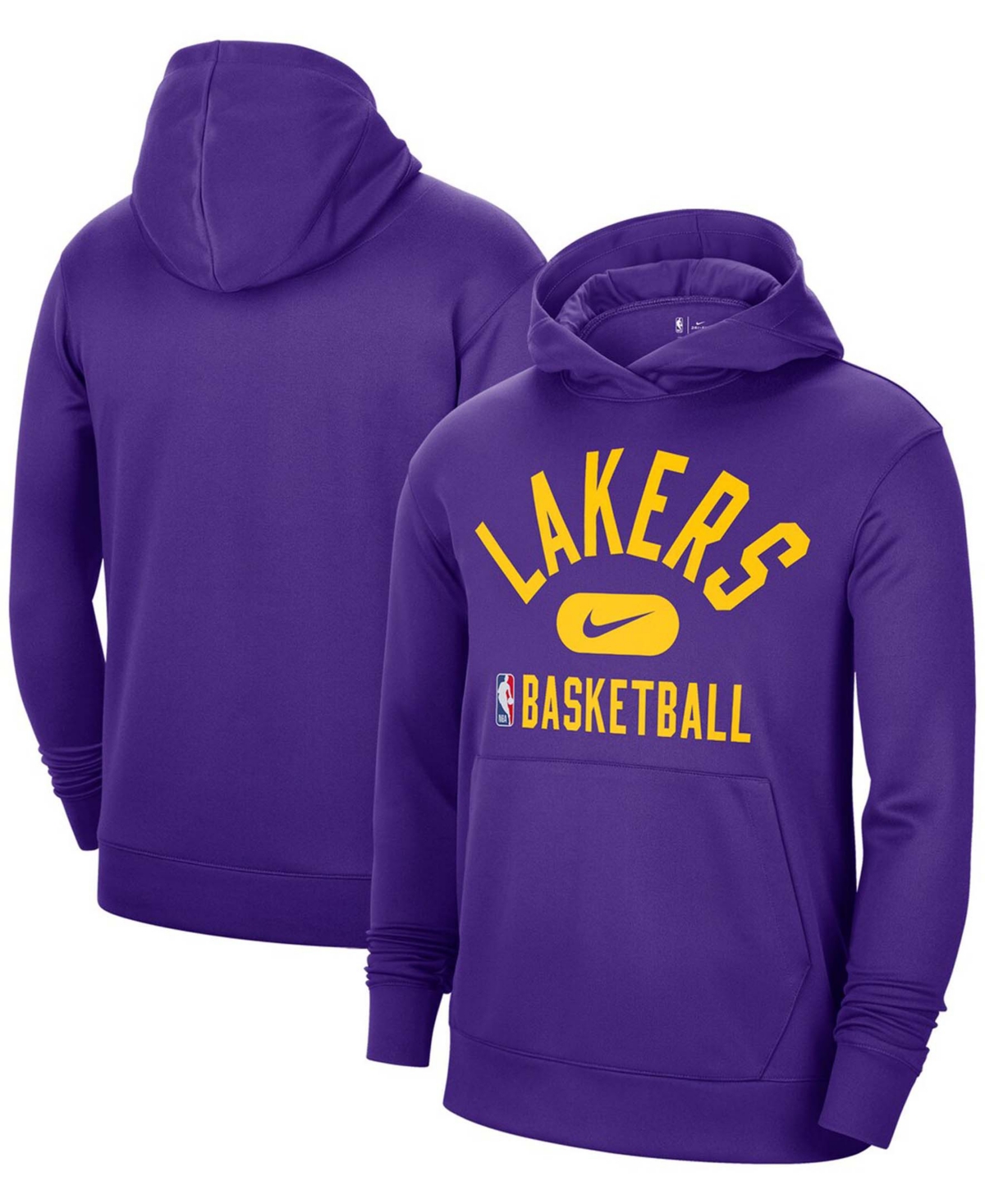 Nike Men's Purple Los Angeles Lakers 2021-2022 Spotlight On Court Performance Practice Pullover Hoodie