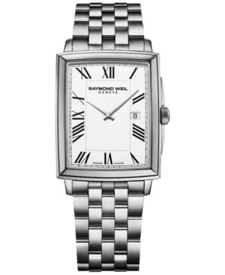 Raymond Weil Men's Swiss Toccata Stainless Steel Bracelet Watch 29x37mm ...