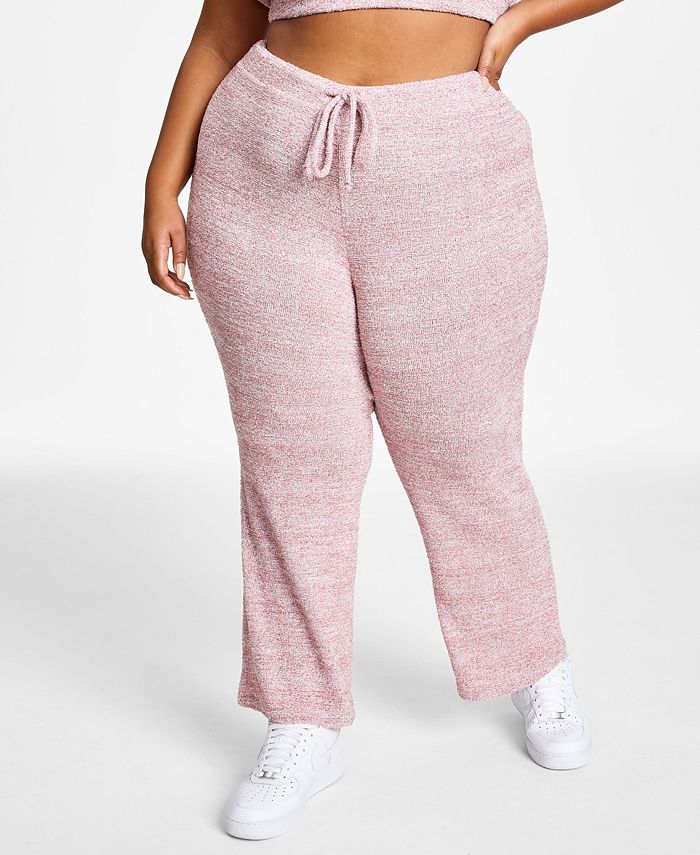 Jenni Style Not Size Fuzzy Knit Pants, Created for Macy's Macy's