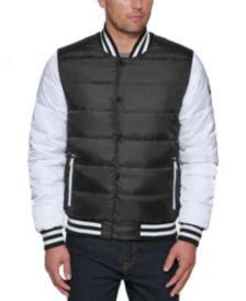 Men's Quilted Varsity Bomber Vest