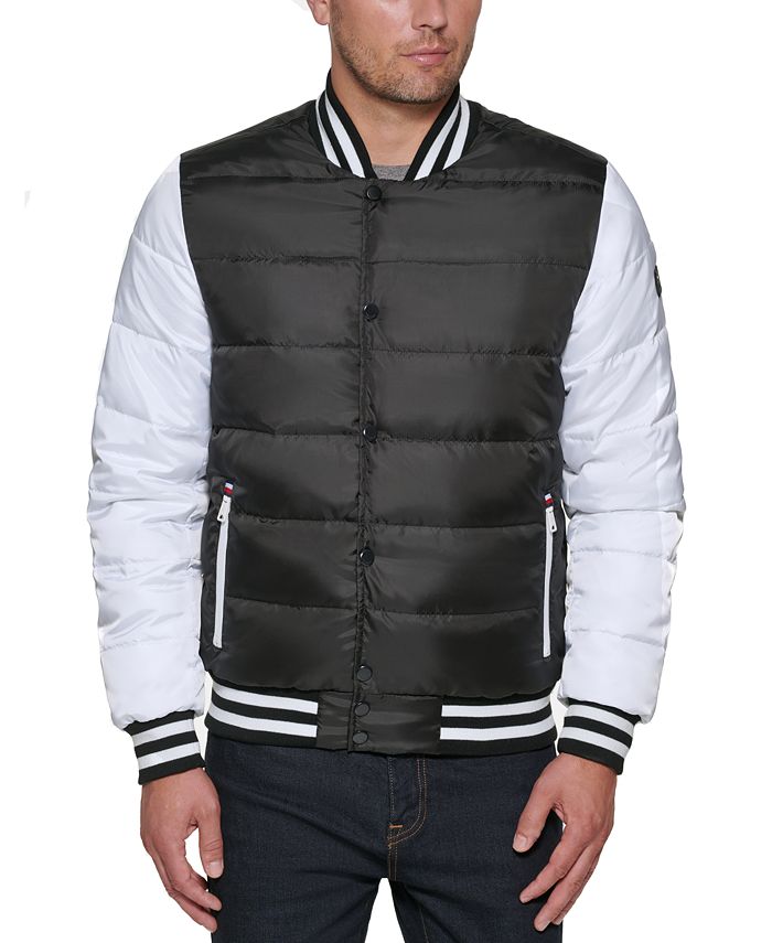 Tommy Hilfiger Men's Varsity Style Bomber Jacket - Macy's
