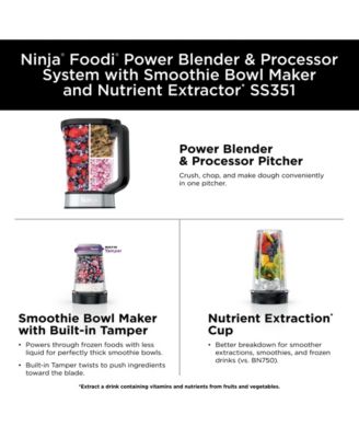 Foodi&reg; Power Blender & Processor System with Smoothie Bowl Maker and Nutrient Extractor* + 4in1 Blender 1400WP 