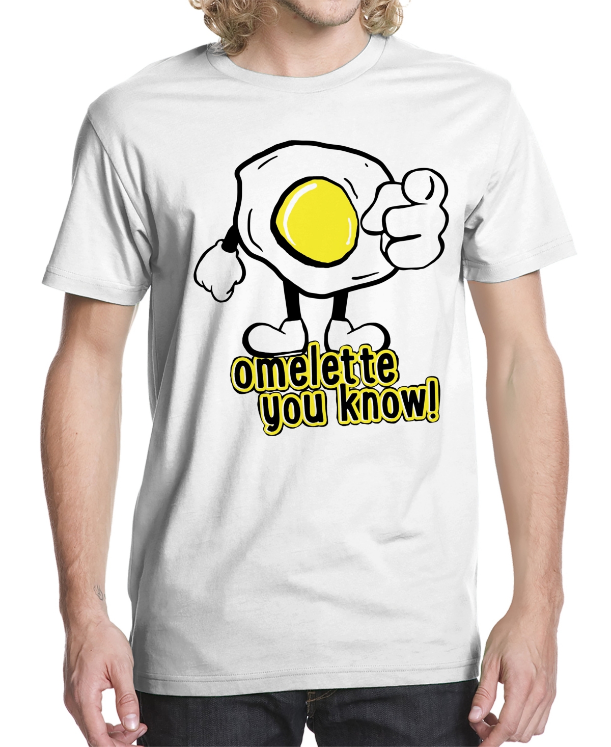 Men's Omelette You Know V1 Graphic T-shirt - White