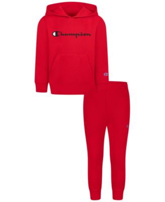 red champion jogger set