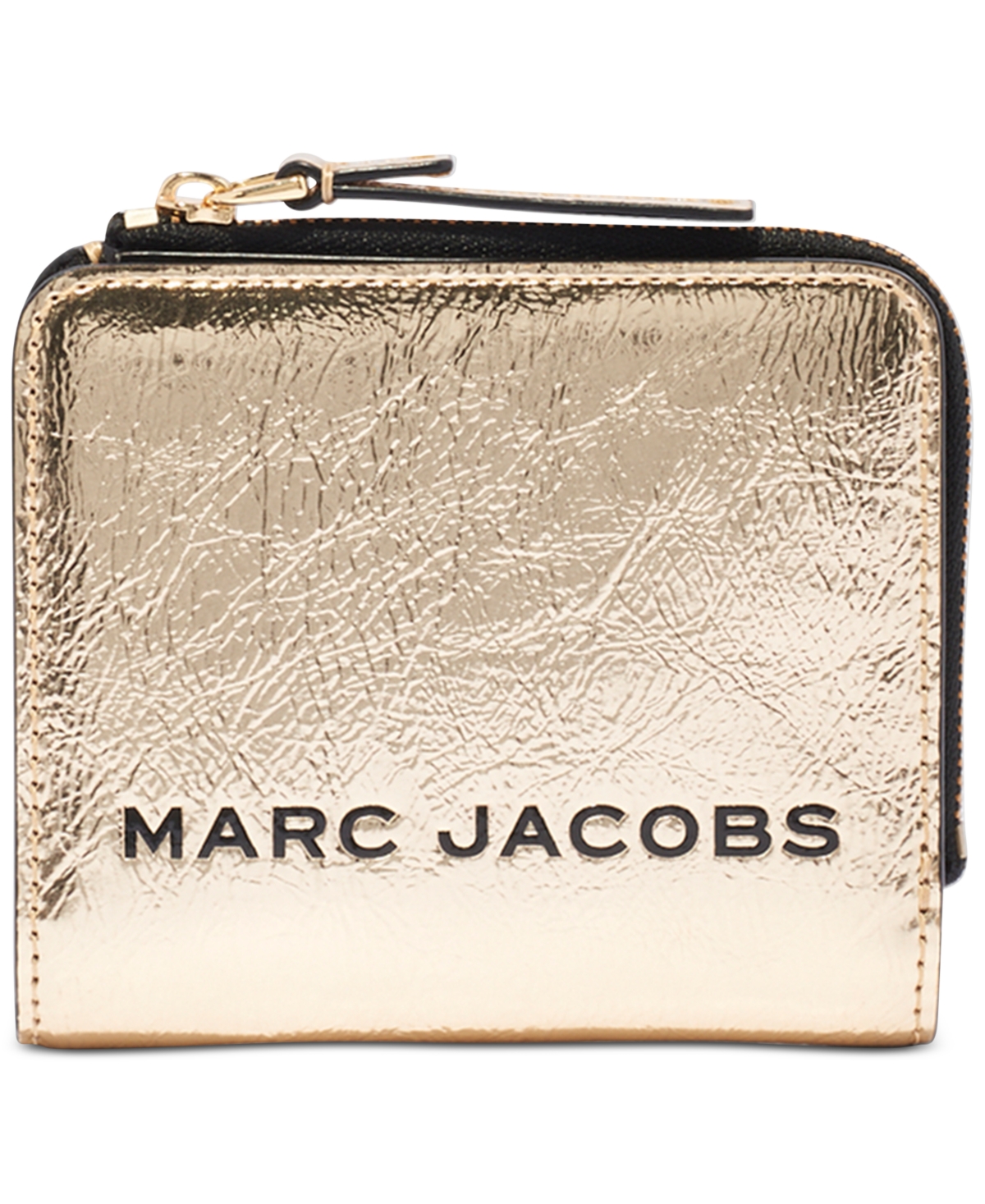 Marc Jacobs Mini Compact Zip Wallet In Gold ModeSens