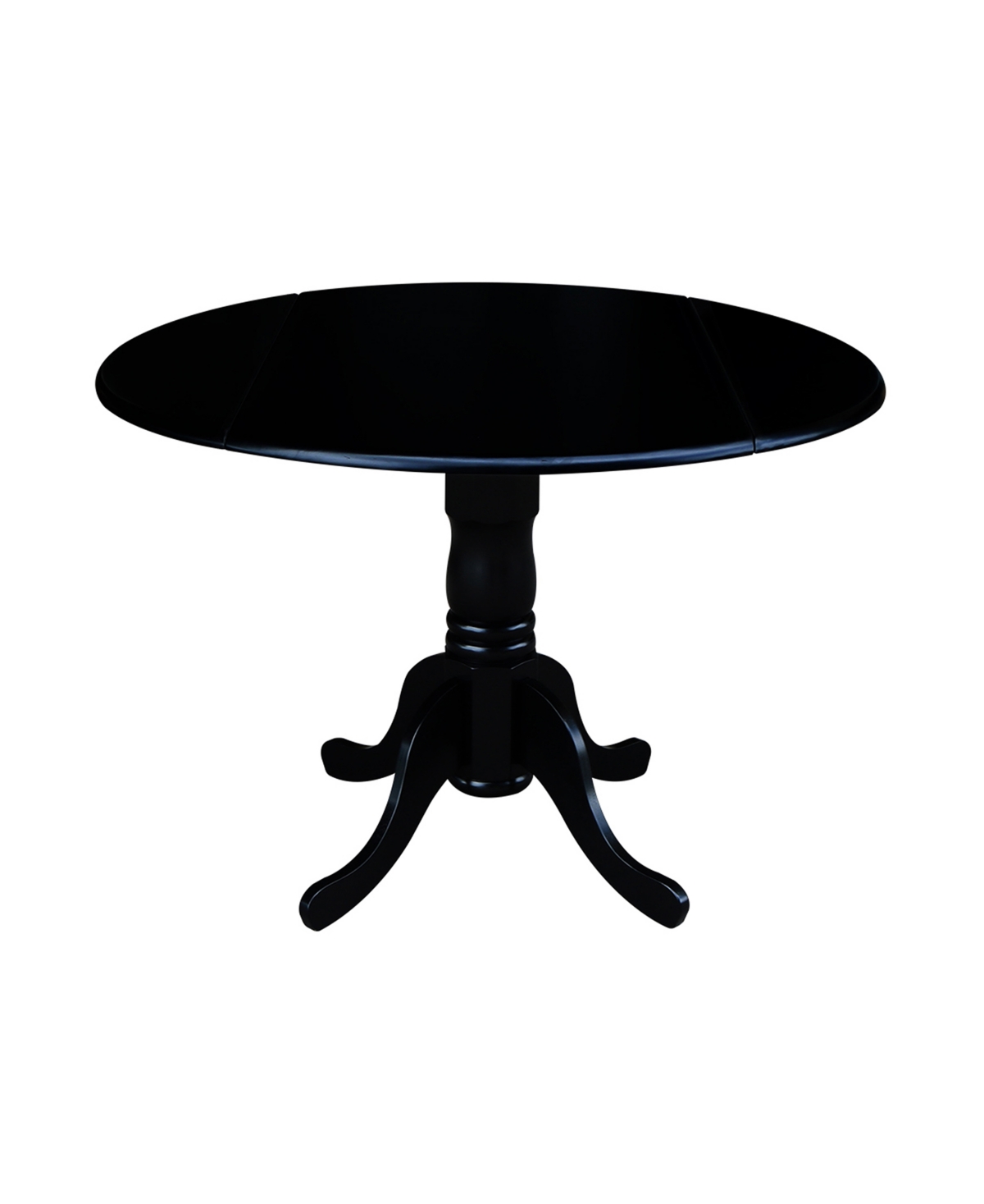 Dual Drop Leaf Table with 2 Ladder Back Dining Chairs - 3 Piece Dining Set