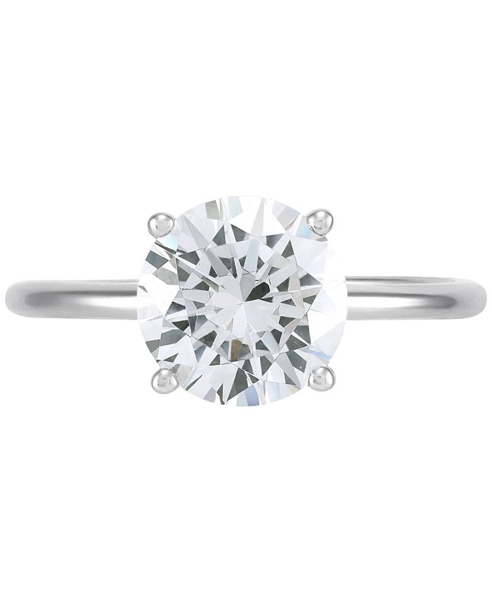 Grown With Love - Lab-Created Diamond Solitaire Engagement Ring (2 ct. t.w.) in 14k White Gold