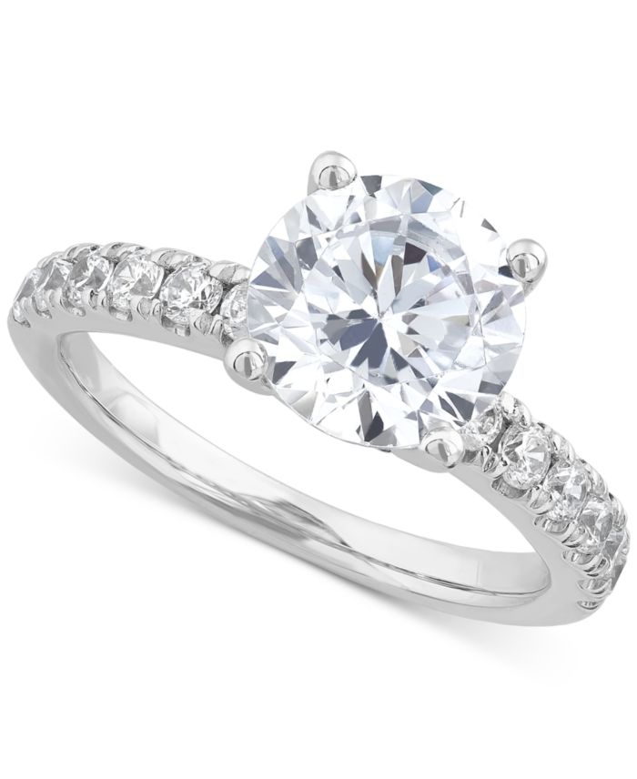 IGI Certified Lab Grown Diamond Engagement Ring (3 ct. t.w.) in 14k White