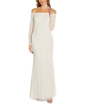 macys white gowns