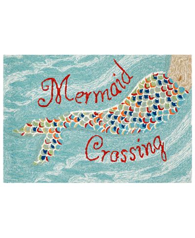 Liora Manne Front Porch Indoor/Outdoor Mermaid Crossing Area Rug