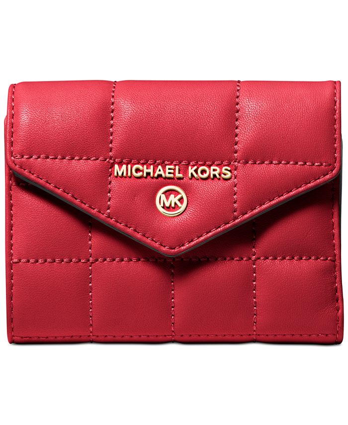 Michael Michael Kors Greenwich Envelope Trifold Wallet Crimson