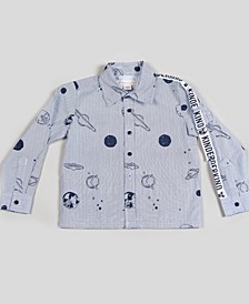 Toddler Boys Rocket System Poplin Shirt