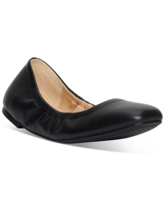 flat leather ballerina shoes