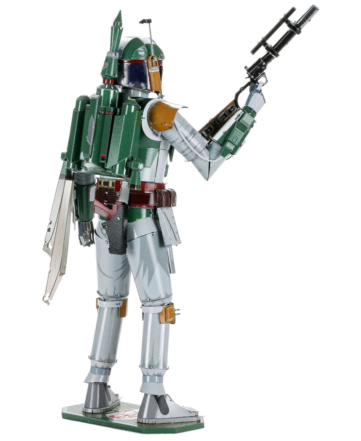 Детские конструкторы Fascinations Star Wars Boba Fett 3D Metal Model Kit, 3-Piece Set, Ages 14+ — фото 6