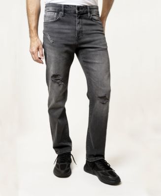 Lazer Men's Straight-Fit Stretch Jeans - Macy's
