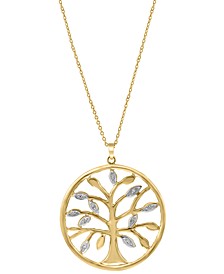 EFFY® Diamond Tree 18"  Pendant Necklace (1/2 ct. t.w.) in 14k Gold