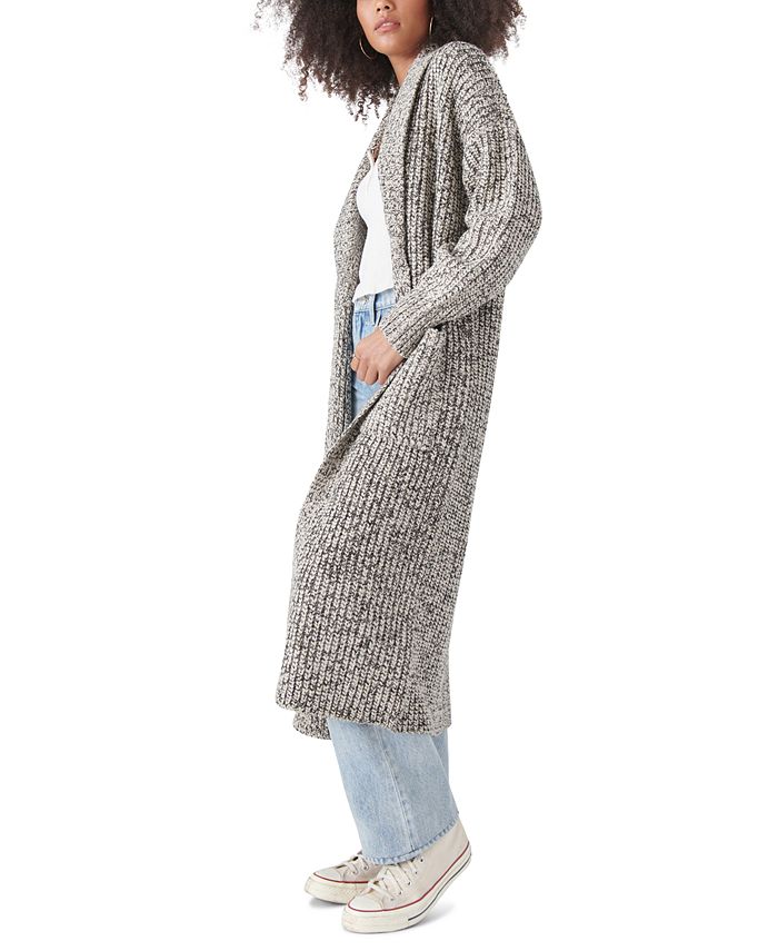 lucky brand open front duster cardigan