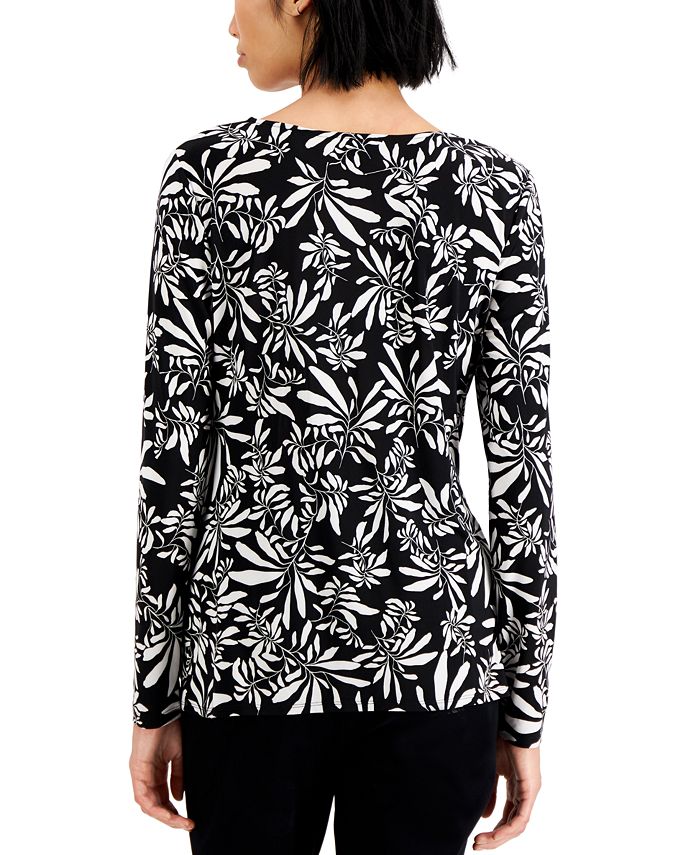 macy's inc long sleeve tops
