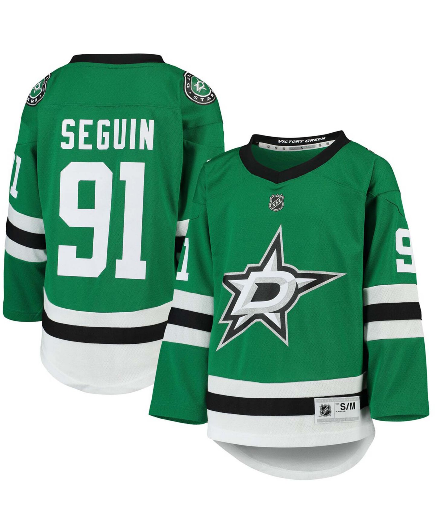 Топ Outerstuff Tyler Seguin Kelly Green Dallas Stars Home Replica Player Jersey для мальчиков — фото 1