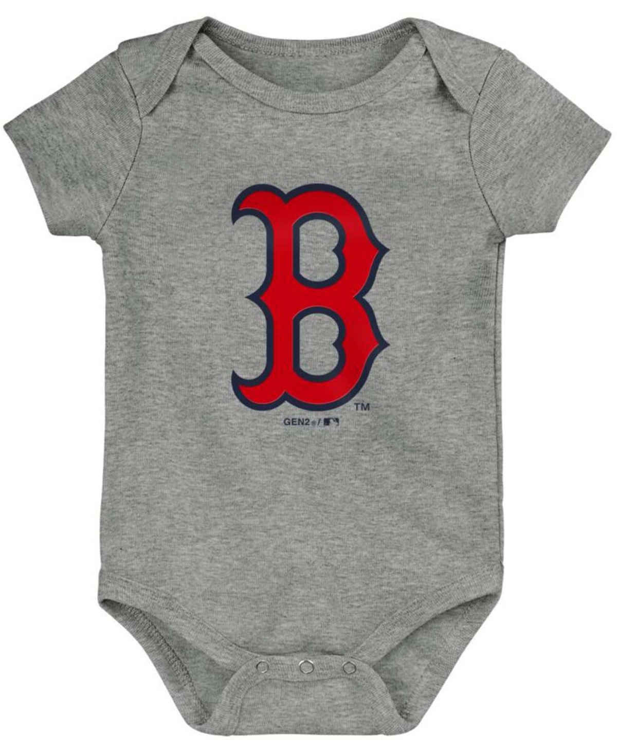 Outerstuff Newborn Infant Navy, Red, Gray Boston Red Sox Born To Win Bodysuit Set, 3 Pack In Navy,red,gray