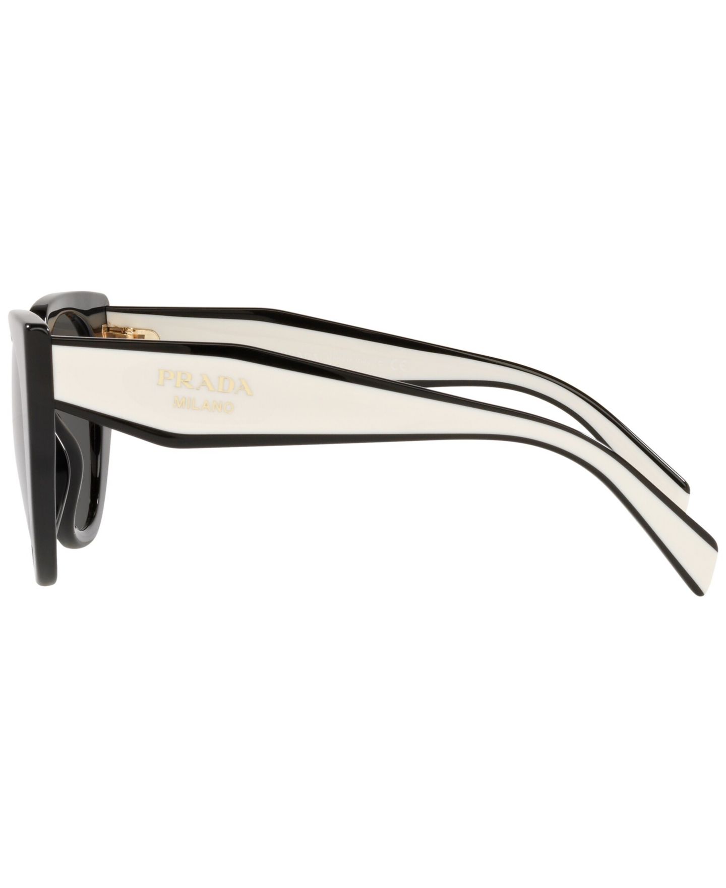 Женские солнцезащитные очки PRADA Cat Eye Sunglasses, PR 14WSF, цвет: Чёрный — фото 3
