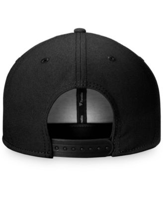 Men's Black San Jose Sharks Core Primary Logo Snapback Adjustable Hat